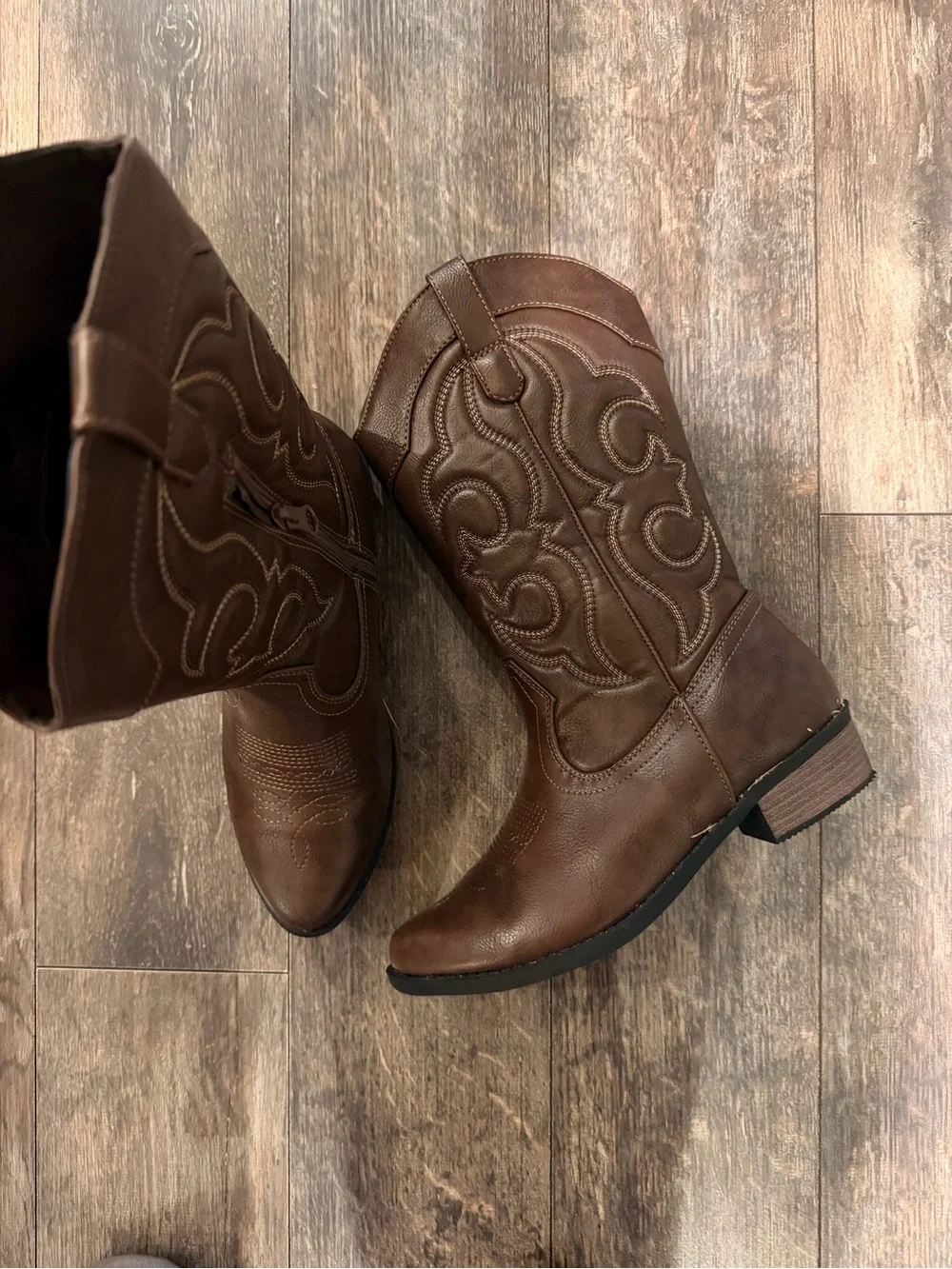 Cat & Jack Brown Western-Style Kids Boots